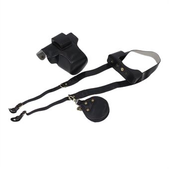 Aftagelig kamerataske i PU-læder. Batteriåbningsdesign Beskyttelsescover med linsepose og skulderrem til Nikon Z FC 28mm
