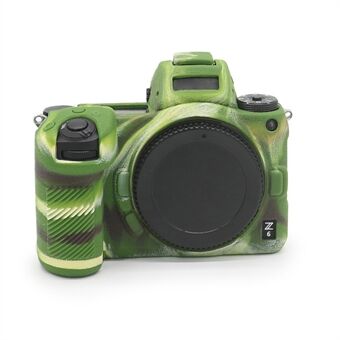 Litchi Texture Silikone Case Støvtæt kamera Beskyttende ærmecover til Nikon Z6/Z7