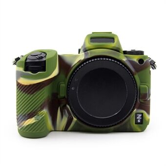 Stødsikker Plain Texture Silikone Case Kamera Beskyttende Sleeve Cover til Nikon Z6/Z7