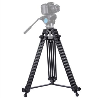 PULUZ PU3003 Professionelt kraftigt videokamera stativ i aluminiumslegering til DSLR/digitale kameraer - sort