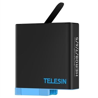 TELESIN GP-BTR-502 1220mAh batteri til GoPro Hero 5/6/7/8 kamera batteriudskiftningsdel (ikke fuldt afkodet batteri)