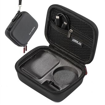 STARTRC 1126181 Opbevaringstaske til DJI Action 4, hård PU rejseboks bæretaske med spænde+rem - standard sæt