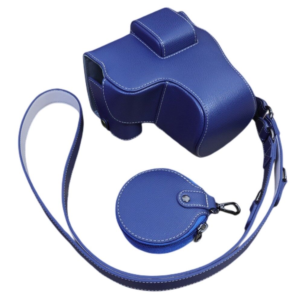 Vær stille bag I modsætning til Til Canon EOS R8 PU lædertaske Digitalkamera Batteriåbning Designtaske med  rem og lille taske