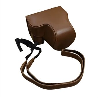 PU lædertaske til Sony ZV-E1 kamerabeskytter Anti-ridse Anti-Drop Cover Sæt med rem