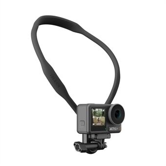 TELESIN TE-HNB-003 Sports Camera Fleksibel Holder til GoPro Hero 11/10/9 Action Camera Neck Mount Bracket