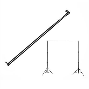 2m Collapsible Photography Backdrop Rod Aluminum Alloy Backdrop Bar Support Crossbar Pole