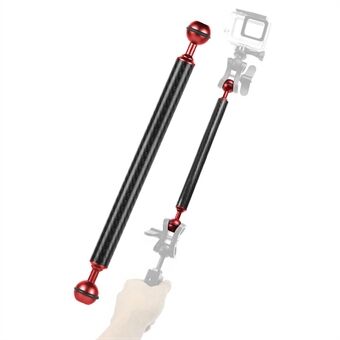 KF33 12-inch 20mm Carbon Fiber Underwater Float Buoyancy Extension Arm for Camera Diving Tray Video Light