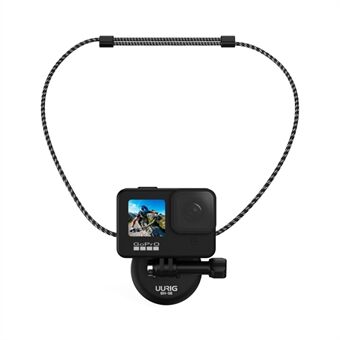 UURIG Magnetic Quick-Release Stand til GoPro Hero 8/9/10 Action Kamera Holder med 1/4" skrue og snor