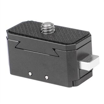 Kamerastativ Quick Release Plade Base Aluminiumslegering SLR Kamera Telefon Clip Stativ Mount Adapter