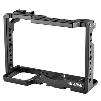 YELANGU C18-A til Panasonic S1 / S1H / S1R kamerabur CNC aluminiumslegering kamera beskyttelsesramme