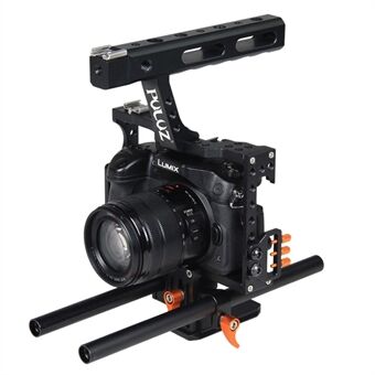 PULUZ PU3010 håndholdt kamerastabilisator med Quick til Sony A7&A7S&A7R&A7R II og A7SII, Panasonic Lumix DMC-GH4 digitalt spejlreflekskamera - orange
