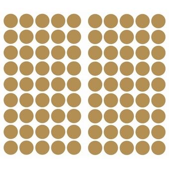 Vægklistermærker Guldkonfetti prikker vinyl 90 stykker