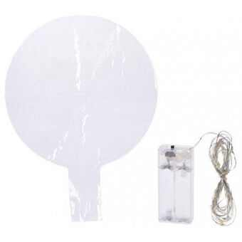 Ballon med LED-belysning 30 cm PP gennemsigtig