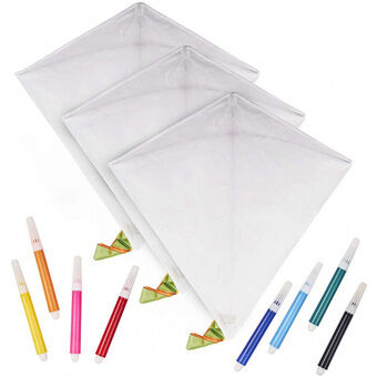 Kite designs 65 cm polyester hvid 11 dele